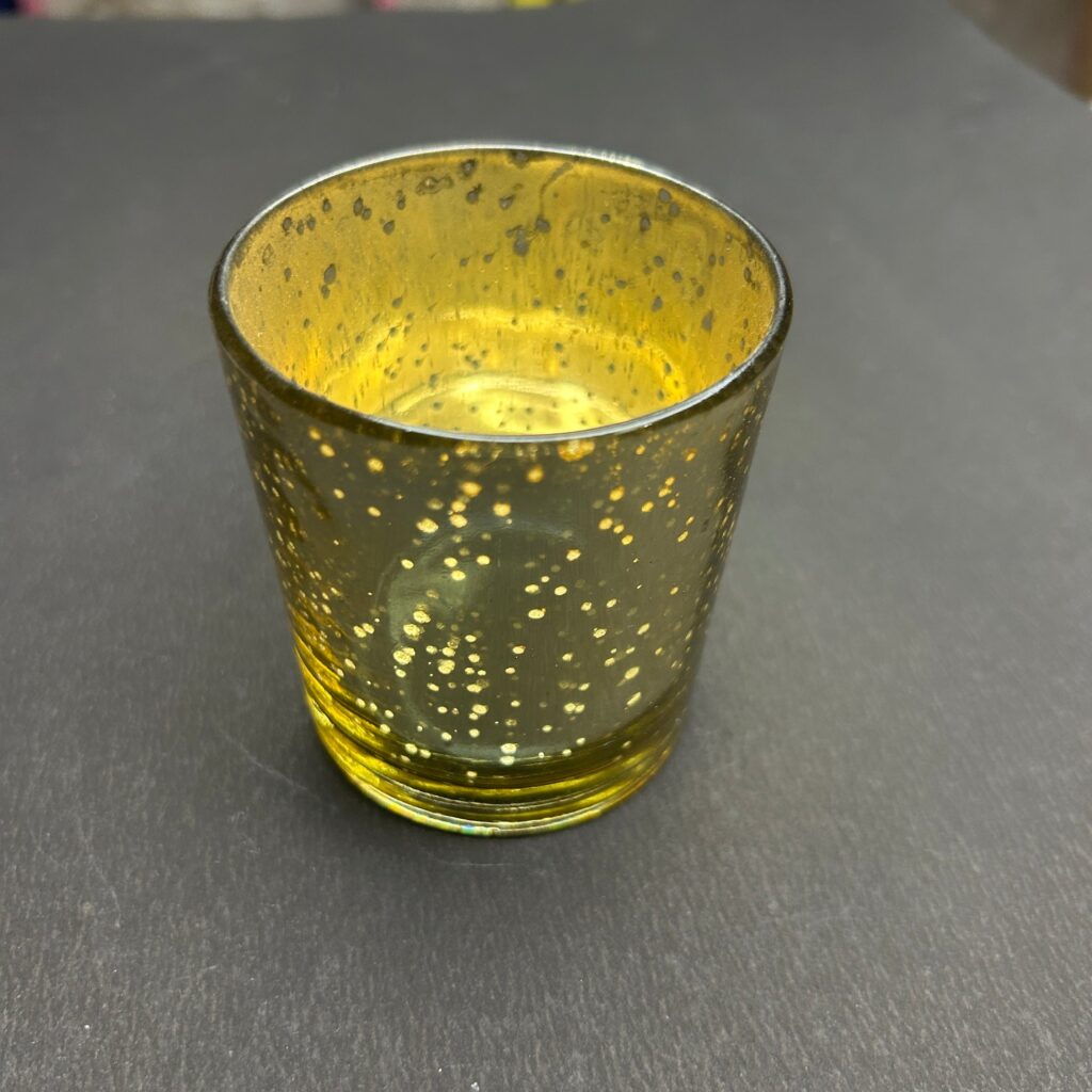 golden short glass 6pcs