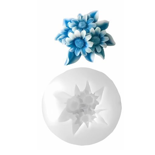 3d daisy flower silicone mold