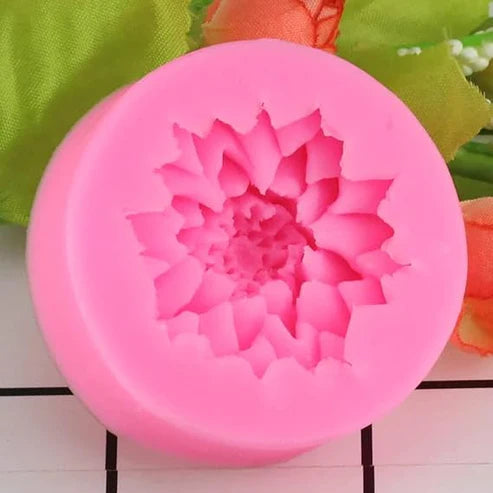 hot selling daisy flower candle topping mold set of 4