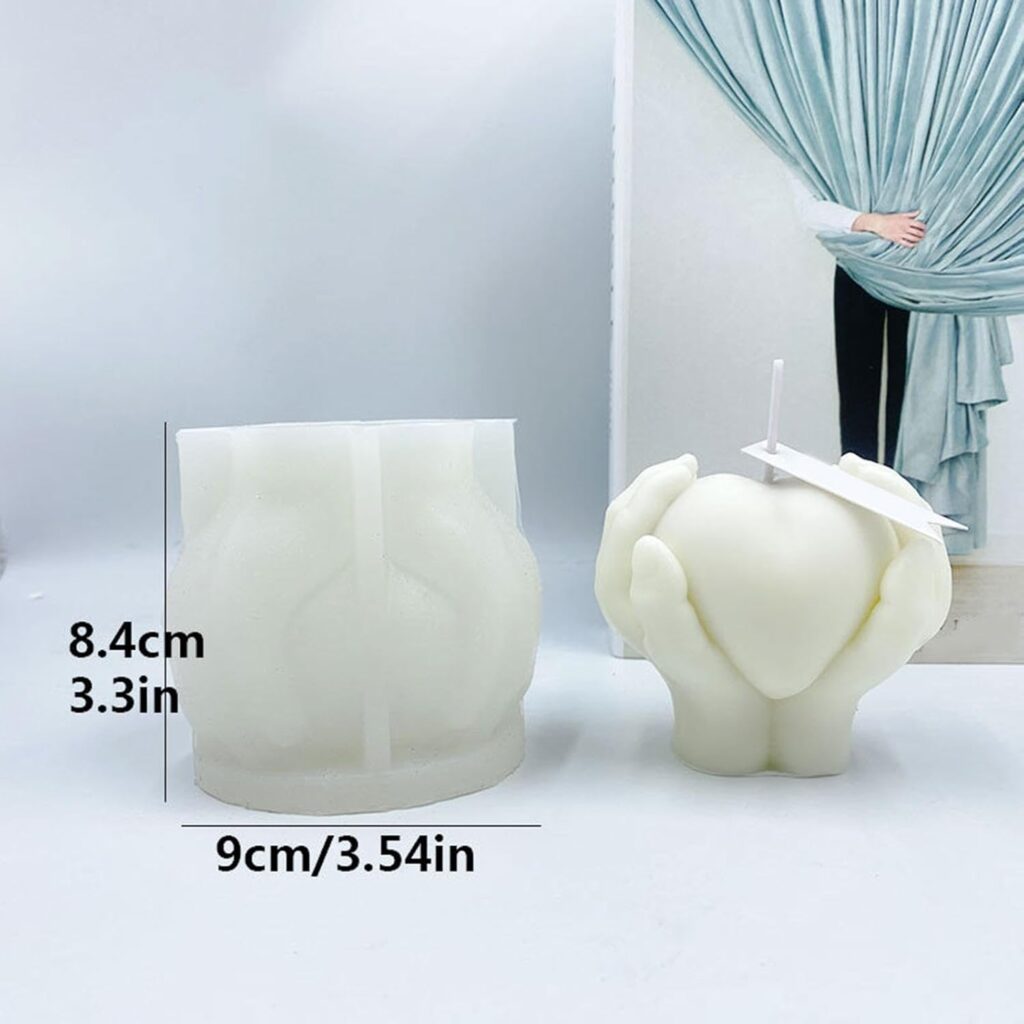 hand holding heart mold