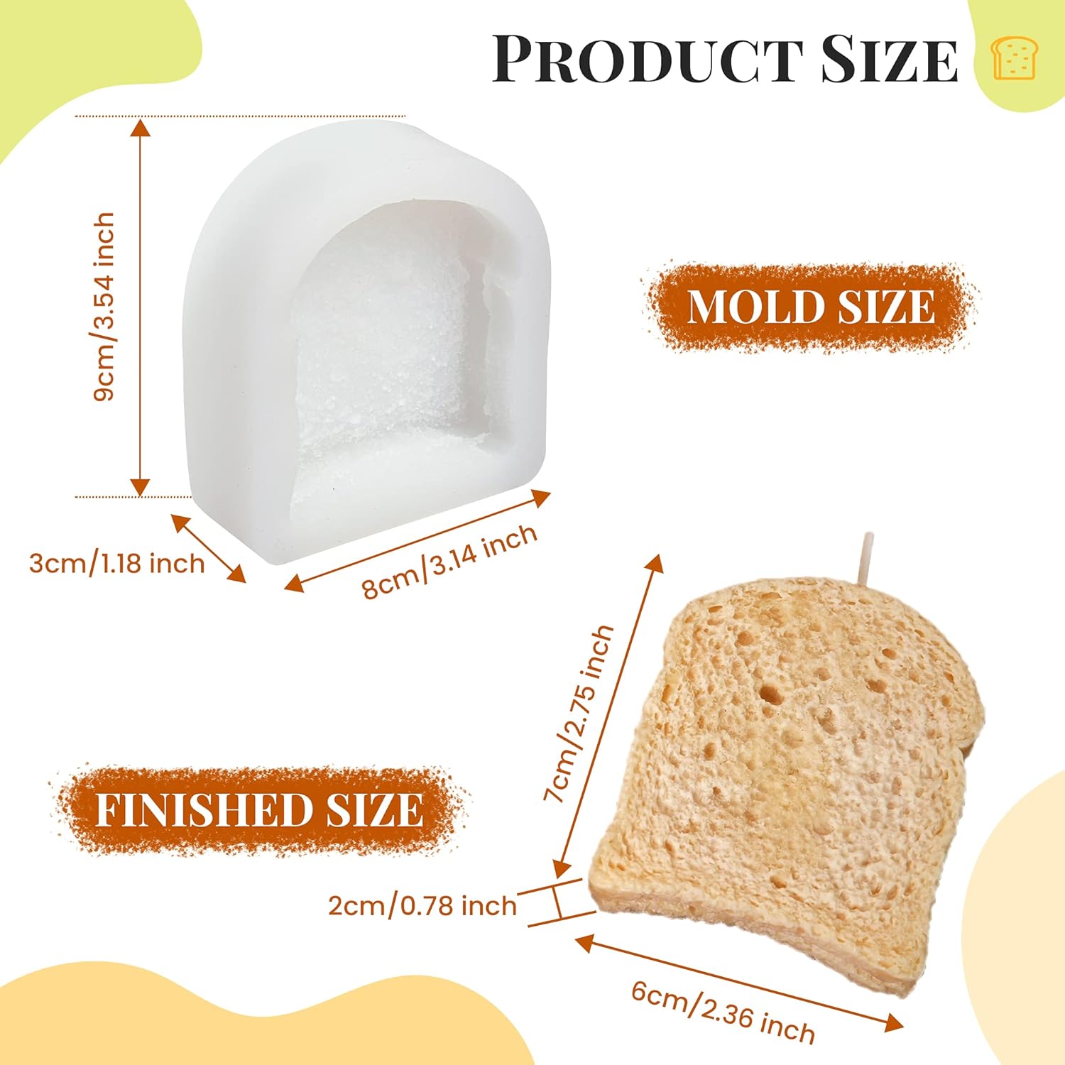 toast / bread silicone mold