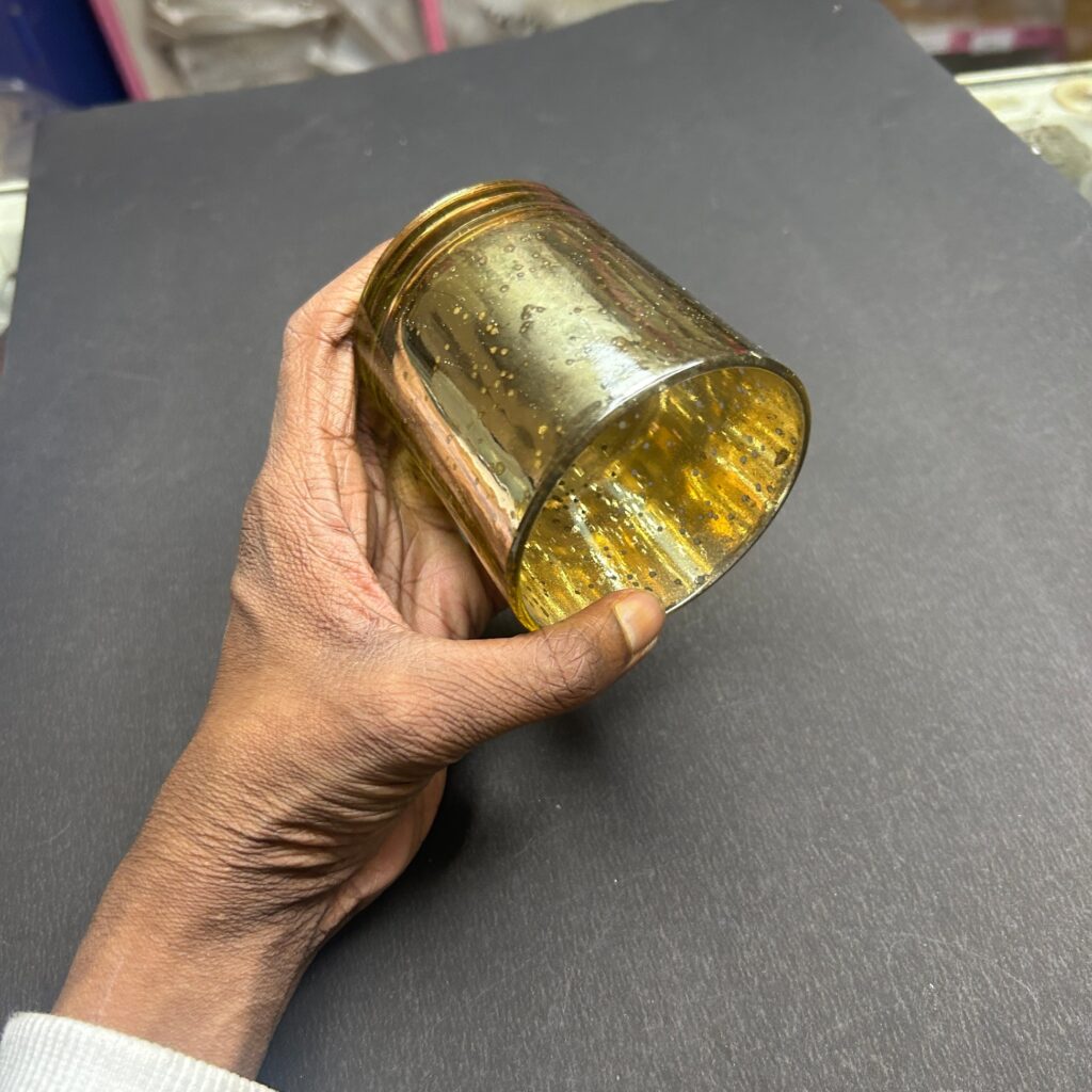 golden short glass 6pcs