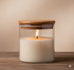 wooden lid borosil jars 3pcs