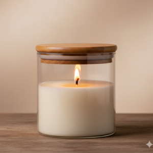 wooden lid borosil jars 3pcs