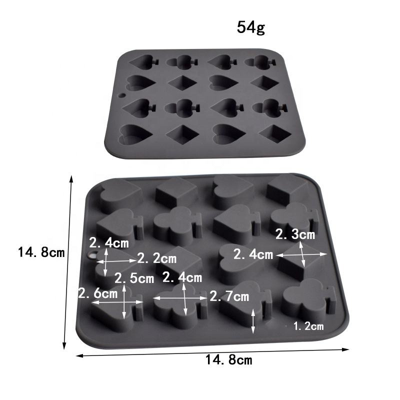 16 cavity poker mold