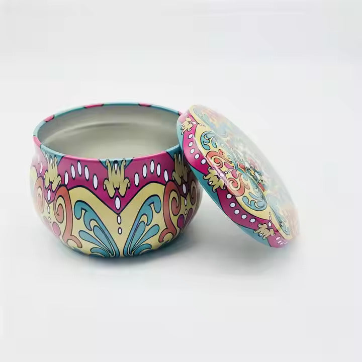 tin mandala big jar 12pcs