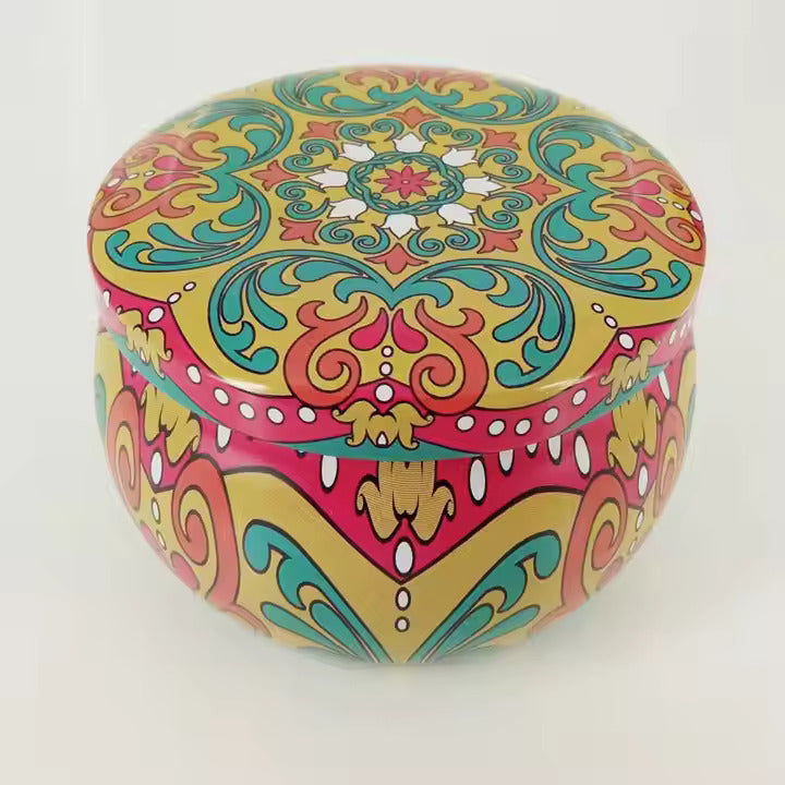 tin mandala big jar 12pcs