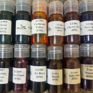 candle colours liquid set of 12