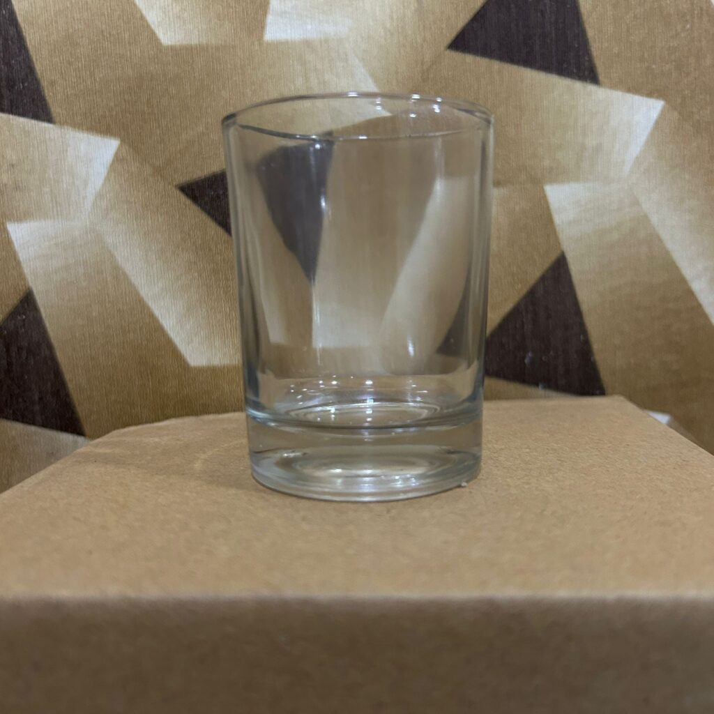 transparent glass jar 6 pcs