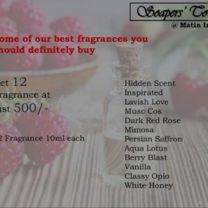 set of 12 fragrance 10ml each