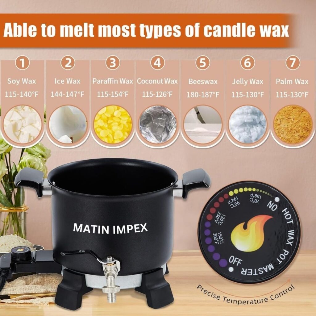multi purpose wax & soap melter 5l non stick
